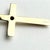14k Yellow Gold Cross Pendant With Diamond and Chain For Sale - Image 10 of 10