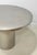 Vintage Brushed Stainless Steel Round Pedestal Dining Table For Sale - Image 10 of 12