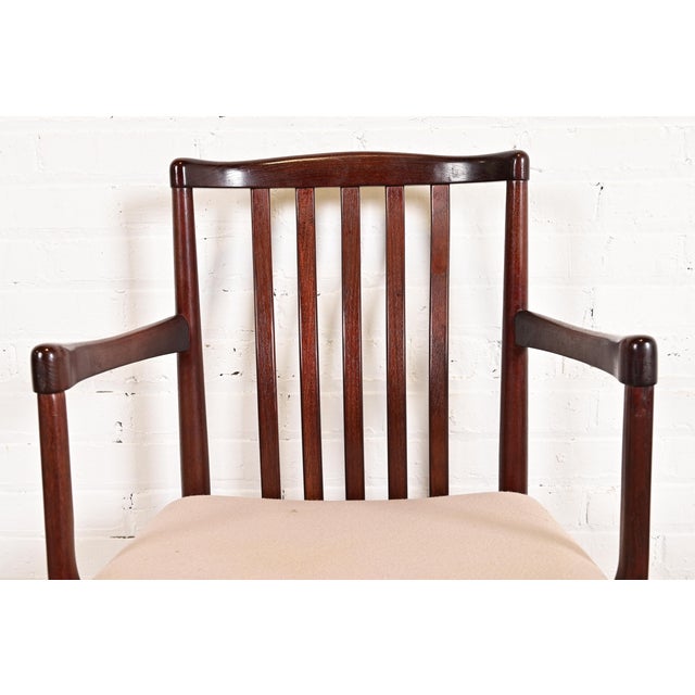 Danish Modern Sculpted Solid Rosewood Armchairs by Vamdrup Stolefabrik, Pair For Sale In South Bend - Image 6 of 14
