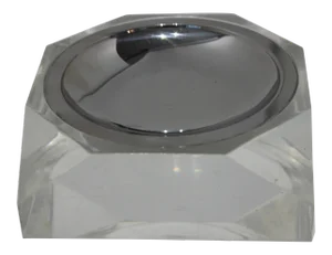 Candy or Nut Dish Lucite & Stainless