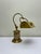 French Adjustable Bankers Desk Lamp in Brass, 1960s For Sale - Image 15 of 17