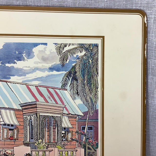 Vintage Jill Walker Barbados, West Indies Watercolor Paintings
