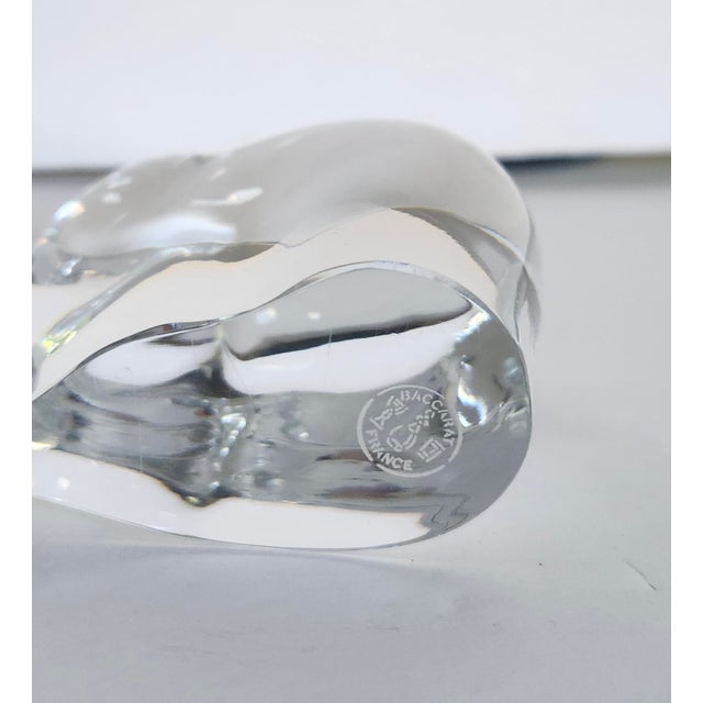Early 21st Century Baccarat Abstract Elephant Chrystal Sculpture Paper Weight For Sale In Los Angeles - Image 6 of 7