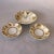 Ceramic Antique Art Nouveau Silesia "Old Ivory" Pattern Handled Lemon Plate & Berry Bowls Set- 3 Pieces For Sale - Image 7 of 7