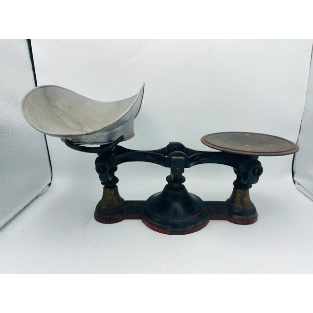 Vintage Balance Scales With Tin Scoop Tray For Sale - Image 11 of 11