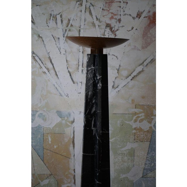 Copper Italian Floor Lamp in Copper and Marble by Massimo & Lella Vignelli, 1986 For Sale - Image 8 of 18