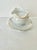 Early 20th Century Noritake Sedan Gravy Boat Attached Underplate Nippon Hand Painted M Wreath Excellent Condition For Sale In Denver - Image 6 of 11