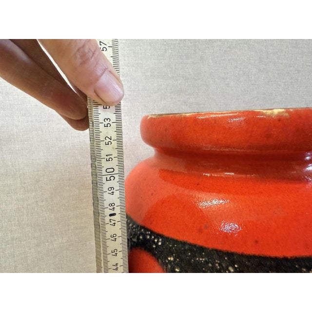 Vintage Fat Lava Floor Vase from Scheurich, 1970s For Sale - Image 9 of 12