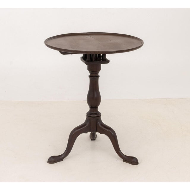 Wood George III Style Mahogany Tripod Table For Sale - Image 7 of 8