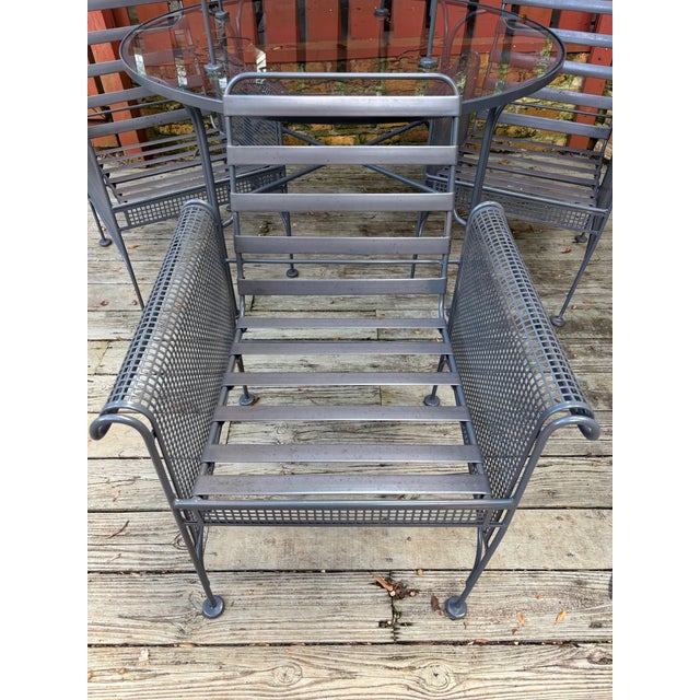 1960s Russell Woodard Sculptura Pool Side Dining Table & 4 Chairs, Attributed For Sale In Atlanta - Image 6 of 10