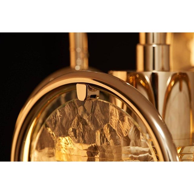 Gold Multiple Boudoir Pendant Lamp by Jennifer Midoz For Sale - Image 8 of 9