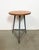 Vintage Industrial factory stool made in former Czechoslovakia during the 1960s It features a plywood seat and a grey iron...