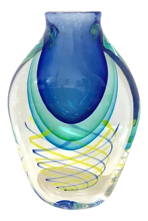 Luigi Onesto for Pauly Murano Art Glass Vase