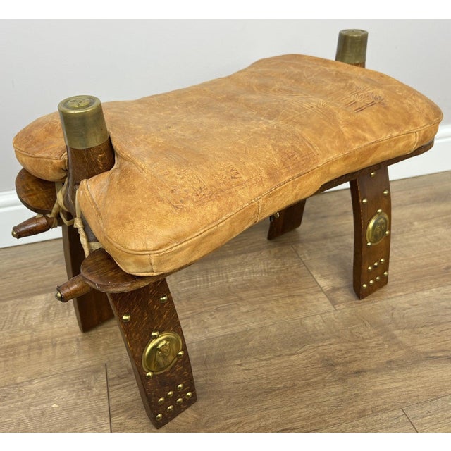 Vintage Ottoman in Oak For Sale - Image 17 of 17