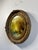 Mid 20th Century Stephanos Sideris Signed Impressionist Oil – "Park Scene" With Golden Oval Frame For Sale - Image 10 of 12