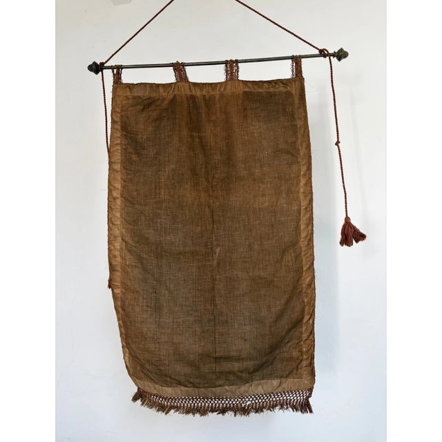 19th Century Italian Religious Banner Mary Immaculate Conception Tassels For Sale - Image 12 of 13