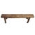 Rustic Antique Elm Village Bench For Sale - Image 3 of 7