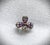 1920s Antique Amethyst and Crystal Clover Pin For Sale - Image 5 of 11