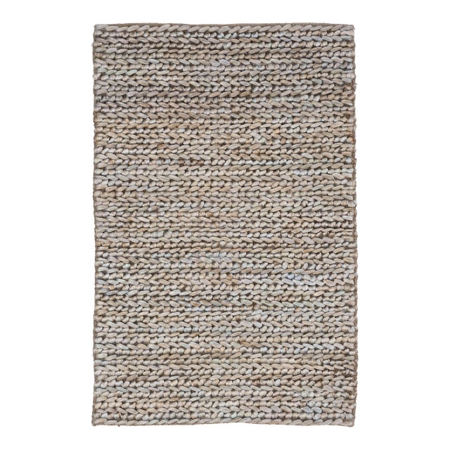 Dash & Albert by Annie Selke Jute Woven Seaglass Rug, 7' 6" x 9' 6" For Sale