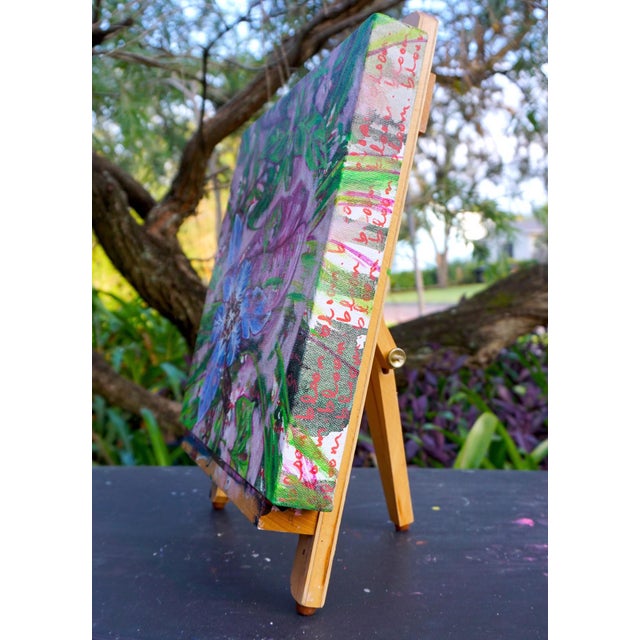 Contemporary Bloom-Logan-Mead Gardens, Florida by Amanda Seckington | Acrylic & Oil Painting of flowers and foliage For Sale - Image 3 of 5