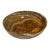 Vintage Afghanistan Banded Calcite Bowl 14” Green & White Onyx Stone Collection MCM For Sale