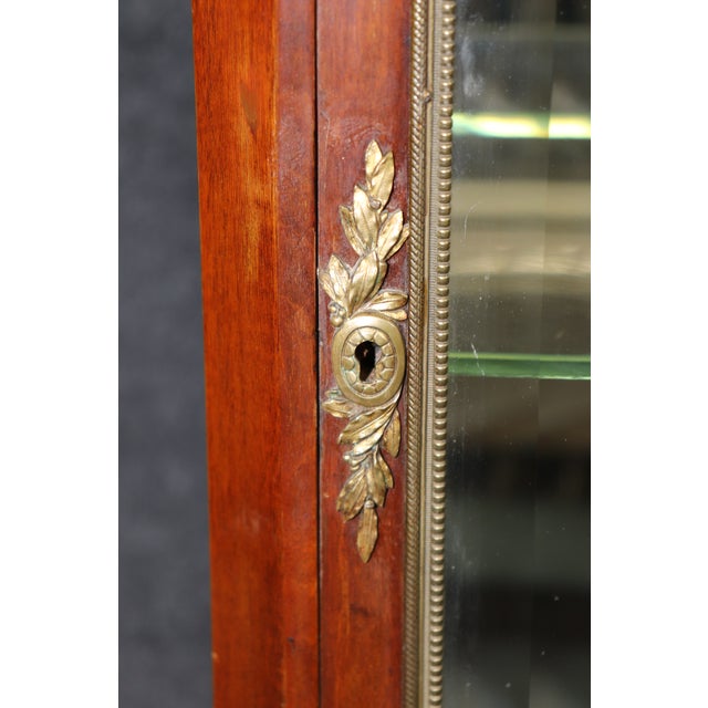 Francois Linke French Louis XV Style Bronze Mounted Narrow Vitrine C. 1915 For Sale - Image 15 of 16