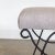 Panoplie Iron Loop Stool, Brown Stripe For Sale - Image 9 of 10