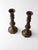Mid 20th Century Vintage Brass Candlestick Holders Pair For Sale - Image 5 of 5