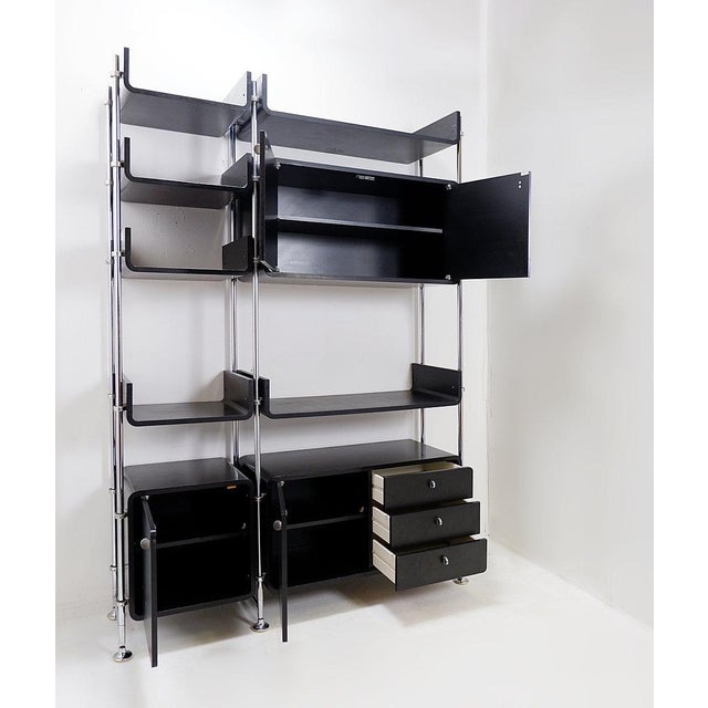 Room divider shelf - Wall Unit 1970' Measures : 148x41cm H:209cm An iconic modular storage system from the Space Age style...
