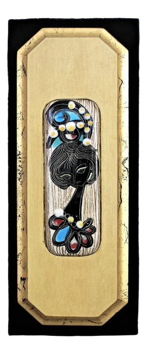 1960s Fantoni-Style Ceramic Wall Plaque