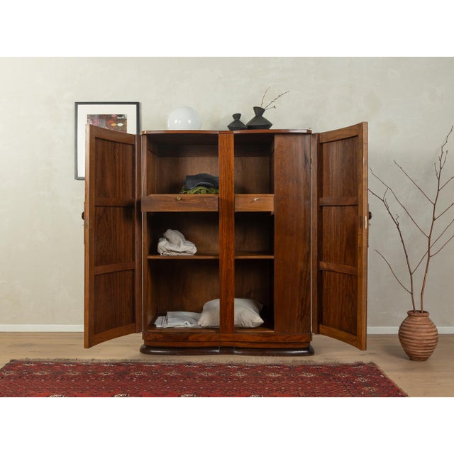 1920s Art Deco Wardrobe in Teak, 1920s For Sale - Image 5 of 15