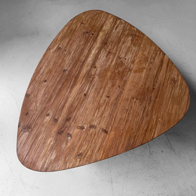 Contemporary Vintage Wooden Coffee Table, 2000s For Sale - Image 3 of 9