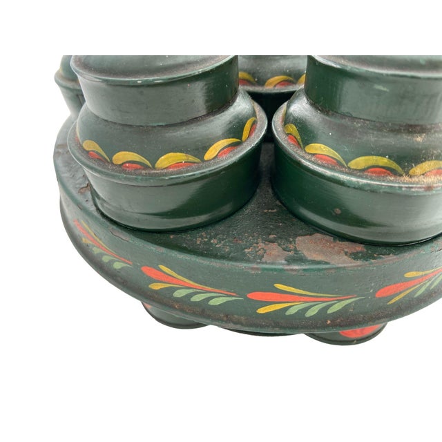 Late 20th Century Vintage Tin Spice Round- 8 Pieces For Sale - Image 5 of 5