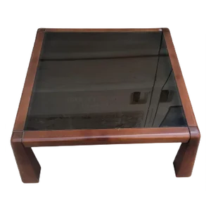 Mid-Century Modern Square Coffee Table by Angelo Mangiarotti for Devo, Italy, 1970s