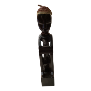 Vintage Hand Carved African Tribal Wooden Statue