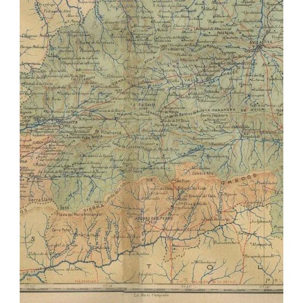 Antique Historical Map, 1902 For Sale - Image 3 of 6