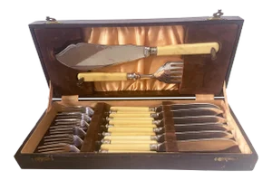 Epns Engraved Fish Flatware Set for 6