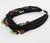 1990s Angela Caputi Black Necklace with Jade and Carnelian Resin Beads For Sale - Image 5 of 8