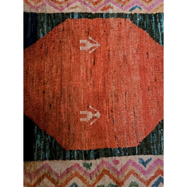 Early 21st Century Handmade Afghan Rug in Hand-Knotted Wool, 2010s For Sale - Image 5 of 9