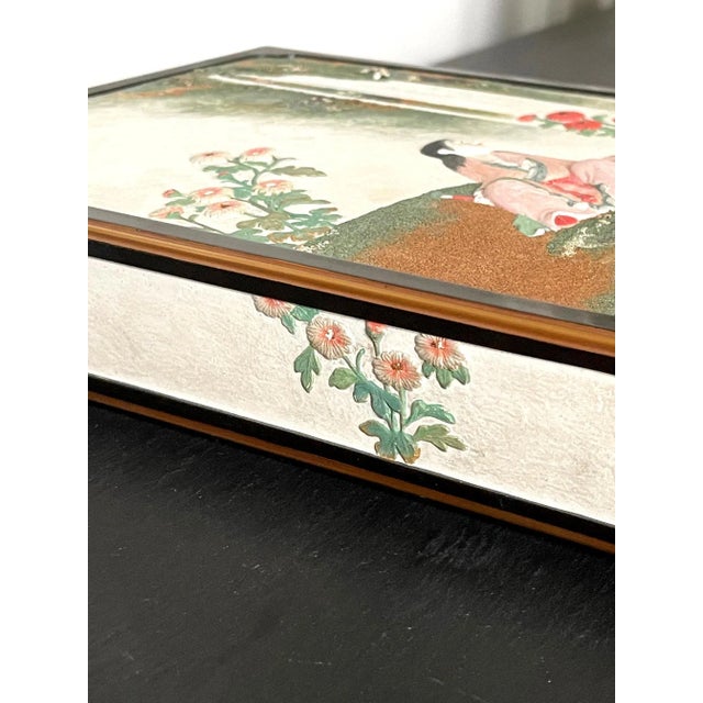 Japanese Meiji Period Lacquer Suzuribako Writing Box For Sale - Image 9 of 13