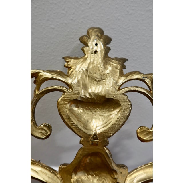 Vintage Italian Giltwood Wall Ornament, Architectural Pediment, Acanthus Scroll & Shell Motif For Sale - Image 11 of 11