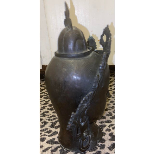 Early 20th Century Tibetan/Nepalese Bronze Bodhisattva Head – Hollow Cast For Sale - Image 9 of 12