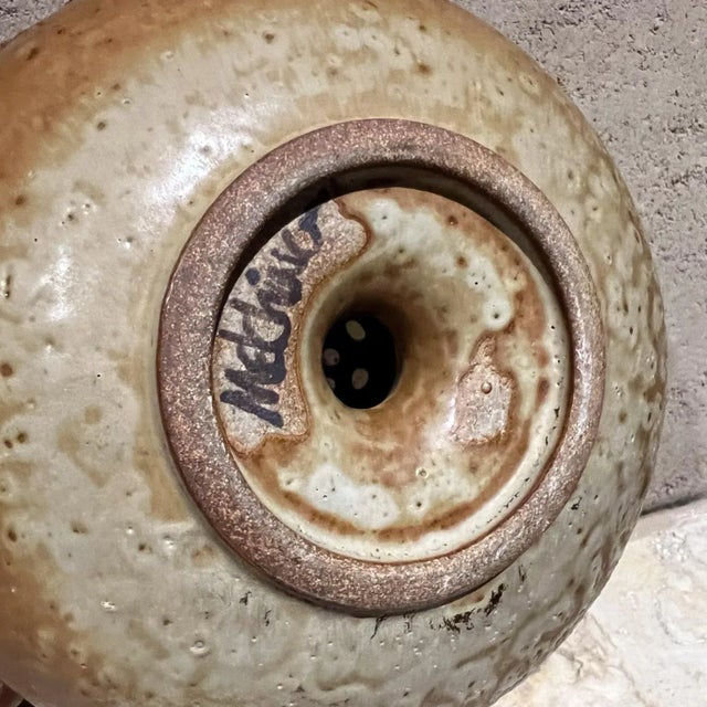 Ceramic 1980s Sculptural Studio Pottery Art Covered Dish For Sale - Image 7 of 12