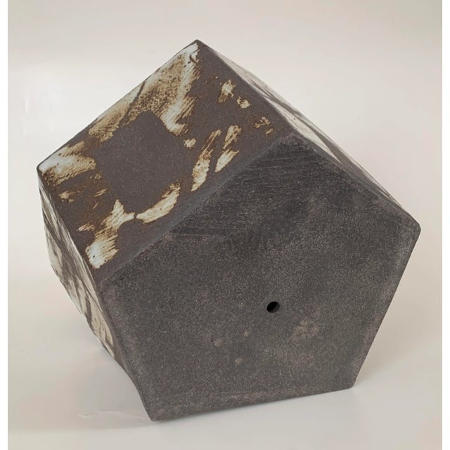 Geometric 9 Side Ceramic Sculpture by Geo For Sale - Image 9 of 9