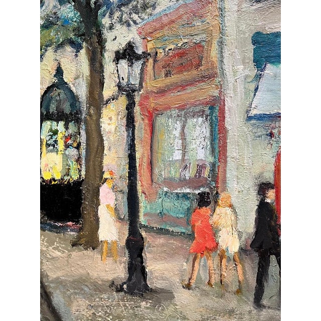 Adolfo Carducci, Carriages on the Street, Oil on Canvas For Sale - Image 8 of 16