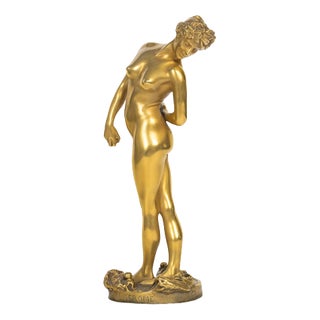 Sculpture of a Dancer, 19th Century, Gilded Bronze For Sale