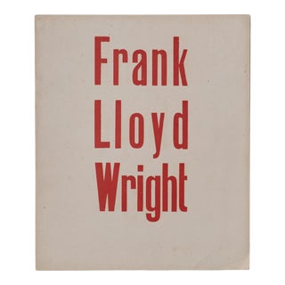 1920s Frank Lloyd Wright: Les Maitres De l'Architecture Contemporaine Book For Sale