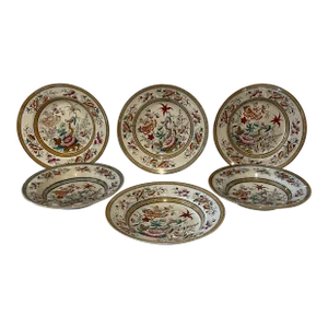 Mid 1800s Shanghae Soup Plates - Set of 6