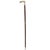 Vintage Carved Hardwood Sterling Silver Overlaid Cane Walking Stick For Sale - Image 10 of 11