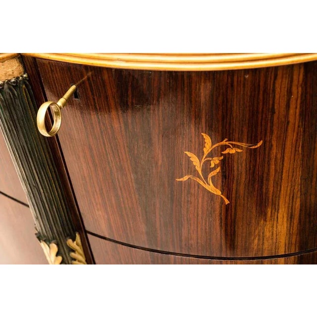 Red Mid-Century Italian Dining Room Set with Table and Bar Cabinet, 1940s, Set of 2 For Sale - Image 8 of 14